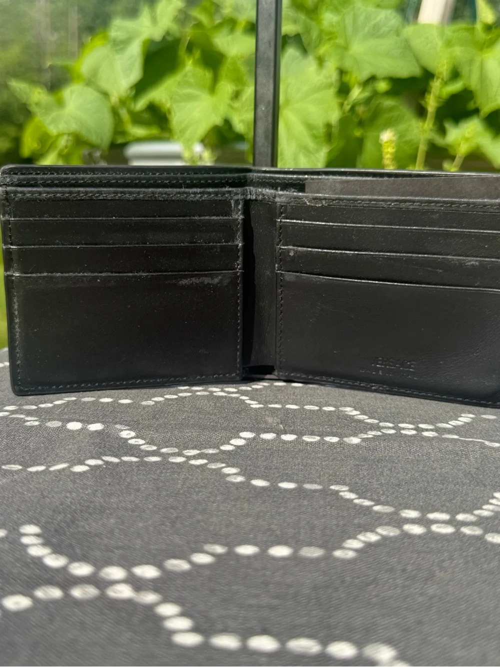 GUC Versace La Medusa Calf Leather Bifold Black Men's Wallet